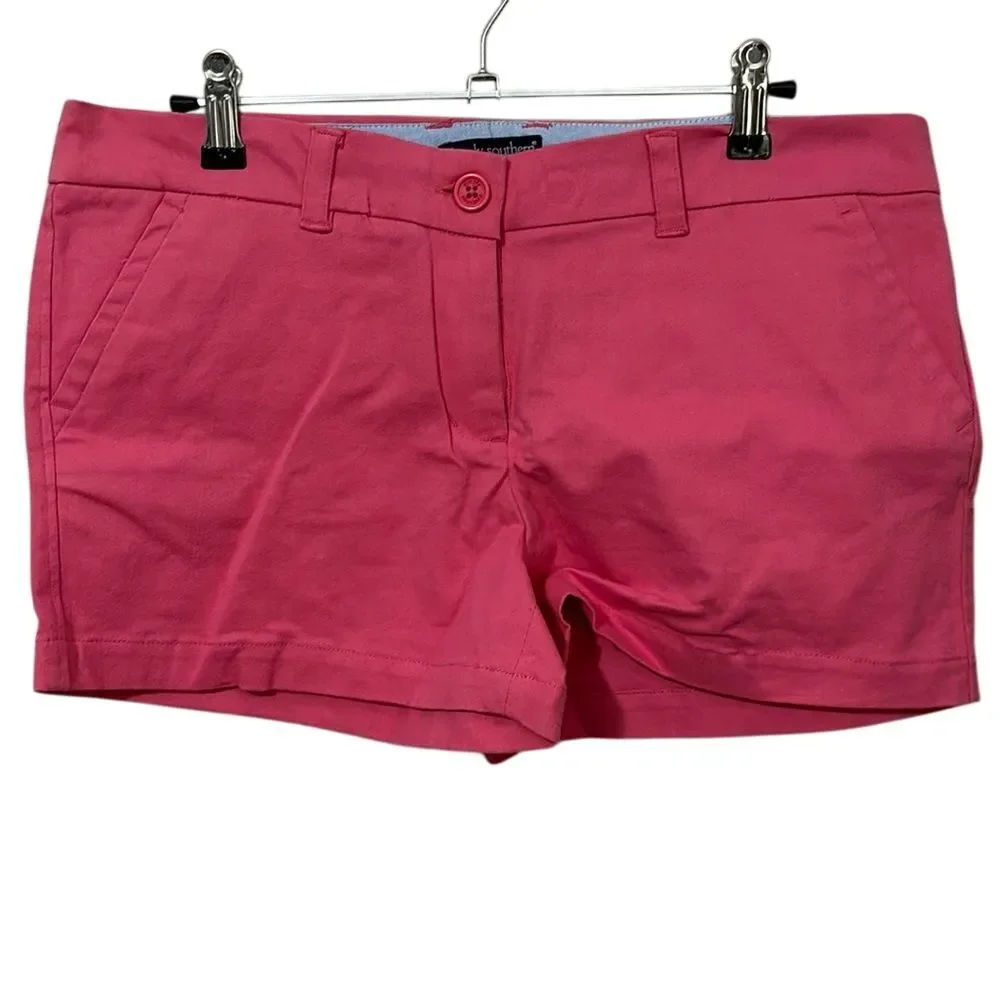 Simply Southern Chino Short Hot‎ Pink Size 8